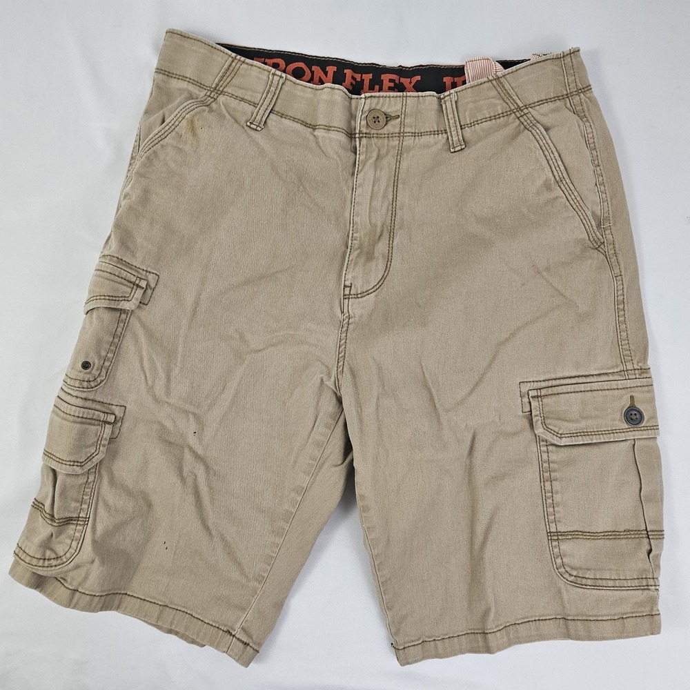 Men's Iron Co Flex Cargo Work Shorts Lot 32w 4 Pairs 10" Inseam - Picture 8 of 8